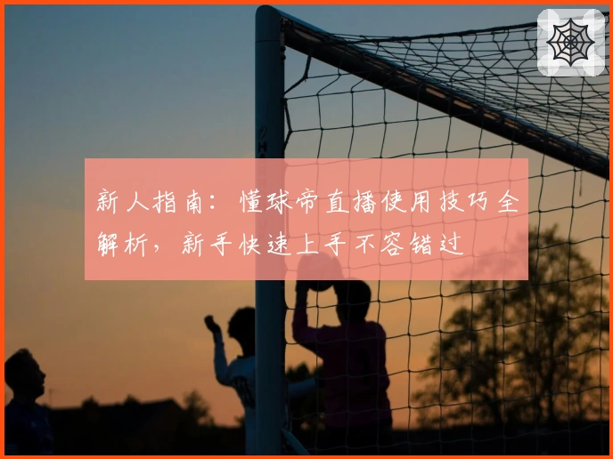 新人指南：懂球帝直播使用技巧全解析，新手快速上手不容错过